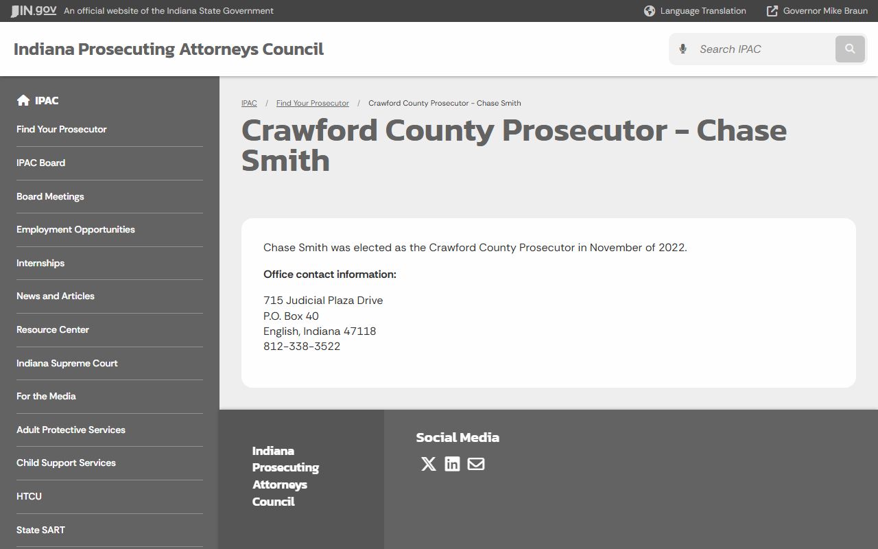 Crawford County prosecutor court records after jail arrest source