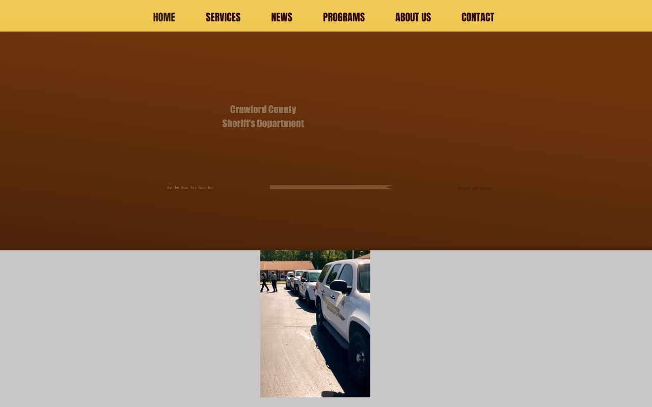 Crawford County inmate population sheriff homepage and inmate search entry