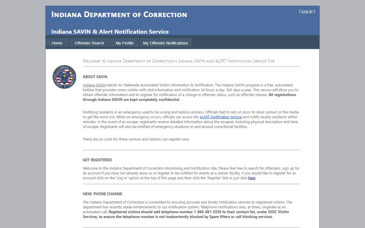 Crawford County jail mugshots Indiana SAVIN custody notification source